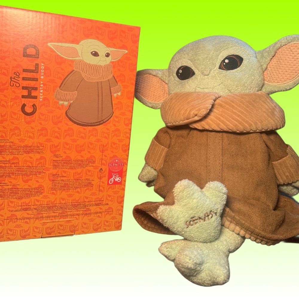 Scentsy Buddy The Child with ScentPak, lightly used for display